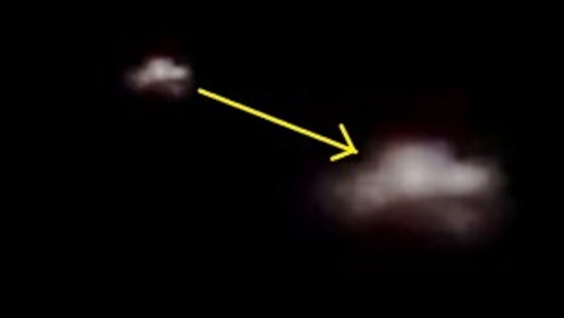 Un framde dello spettacolare avvistamento ufo di Iglesias del 23 febbraio 2014