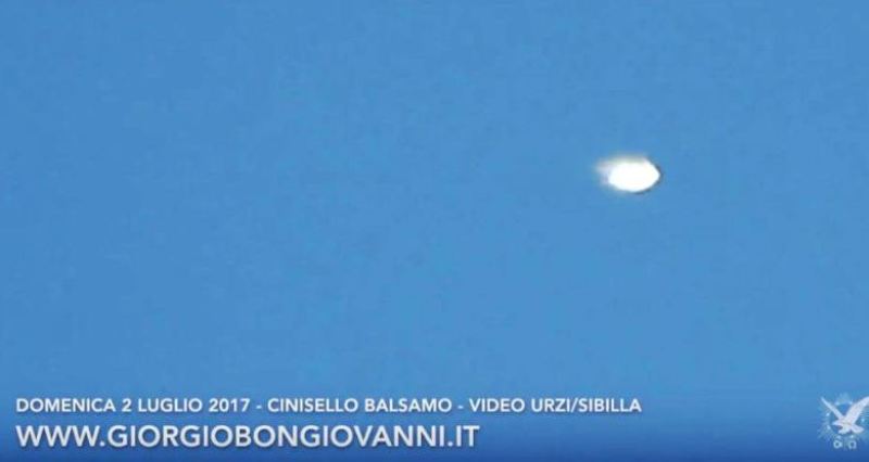 Fig.12. Ufo filmato da Urzi lo stesso giorno dell'avvistamento di Cassola