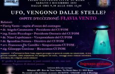 UFO, VENGONO DALLE STELLE, ROMA 3.12.2022, LOCANDINA