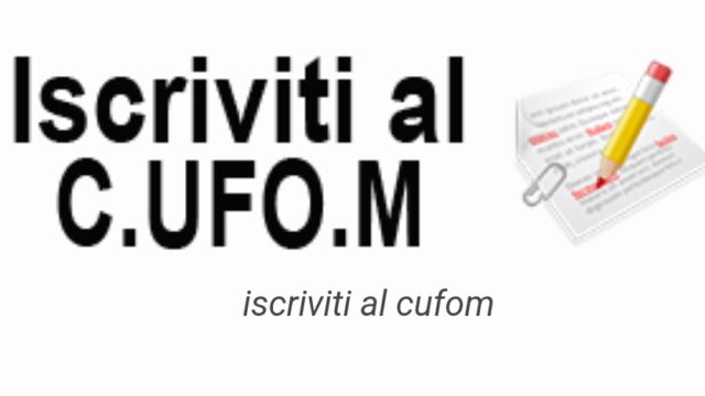 Iscriviti al CUFOM