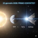 RIFLETTANZA ARTIFICIALE, CHE POTREBBE VERIFICARSI IL 22.01.2026, FORSE IL PRIMO CONTATTO CON UNA CIVILTA' ALIENA, IMMAGINE IA