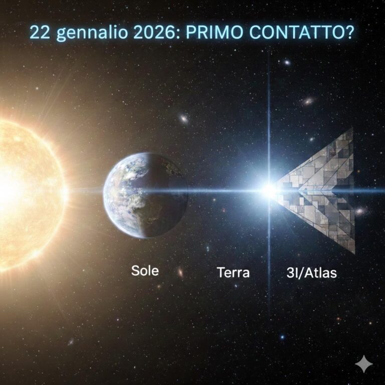 RIFLETTANZA ARTIFICIALE, CHE POTREBBE VERIFICARSI IL 22.01.2026, FORSE IL PRIMO CONTATTO CON UNA CIVILTA' ALIENA, IMMAGINE IA