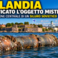 Ricostruzione illustrativa della sezione centrale di un siluro militare arrugginito che galleggia davanti alla costa di Helsinki, in Finlandia.